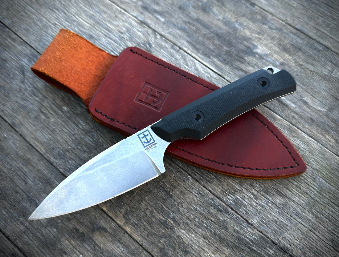The Ono EDC knife, AEB-L Stainless, Black handle